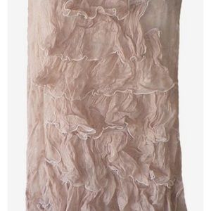 Magnolia Pearl silk tuxedo ruffle dress